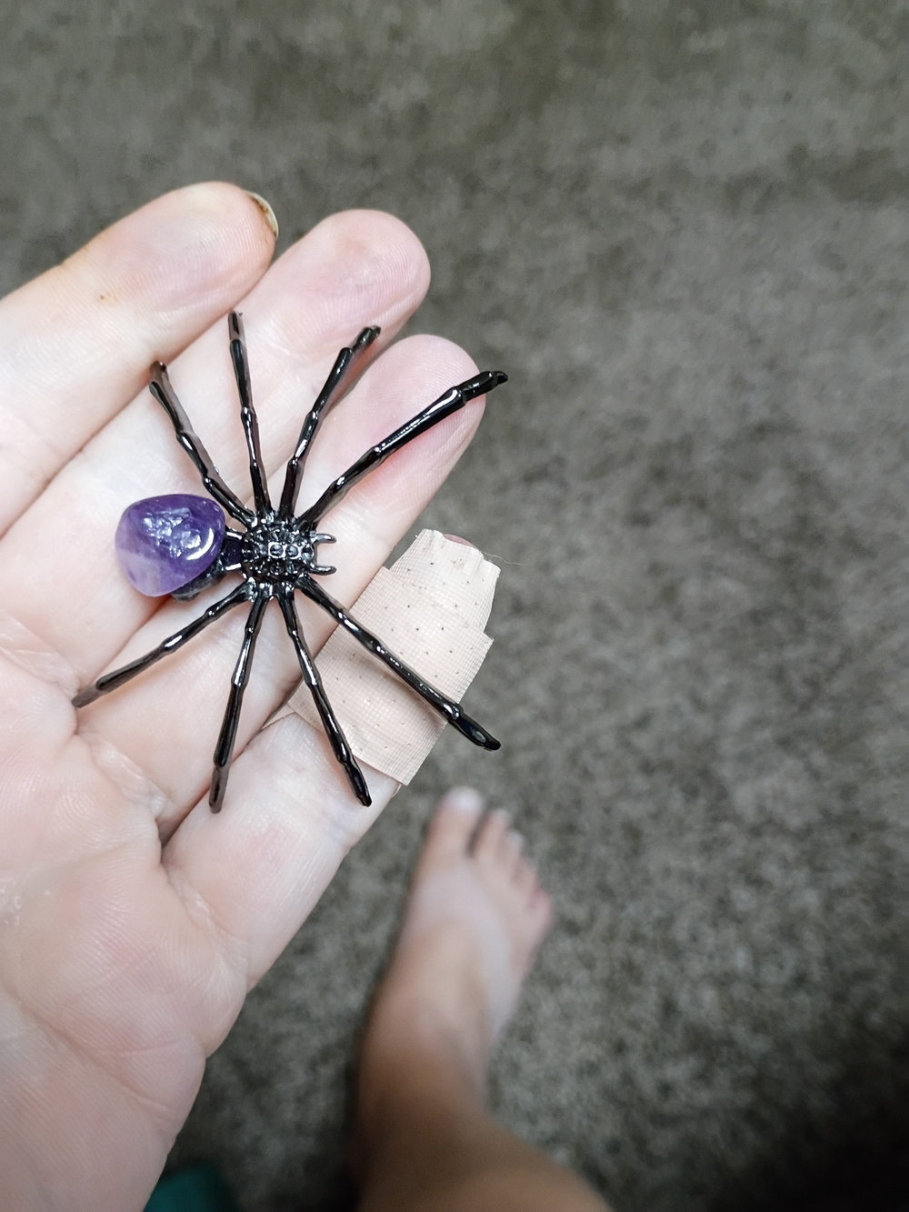 Amethyst Black Spider